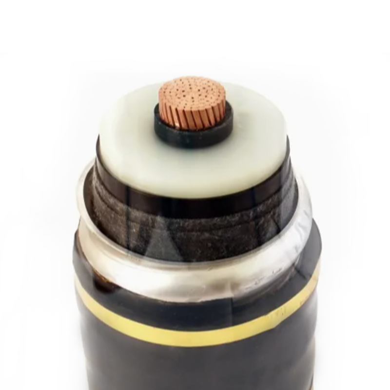 Guaina in alluminio ondulata per cavo isolante XLPE per una tensione nominale di 64/110 kV